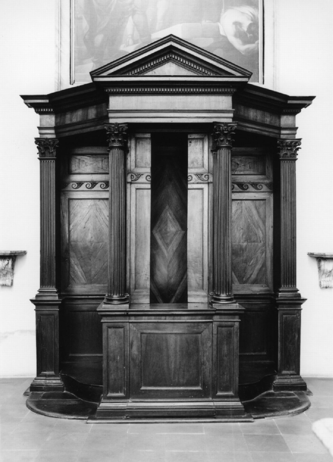 confessionale - manifattura romagnola (sec. XIX)