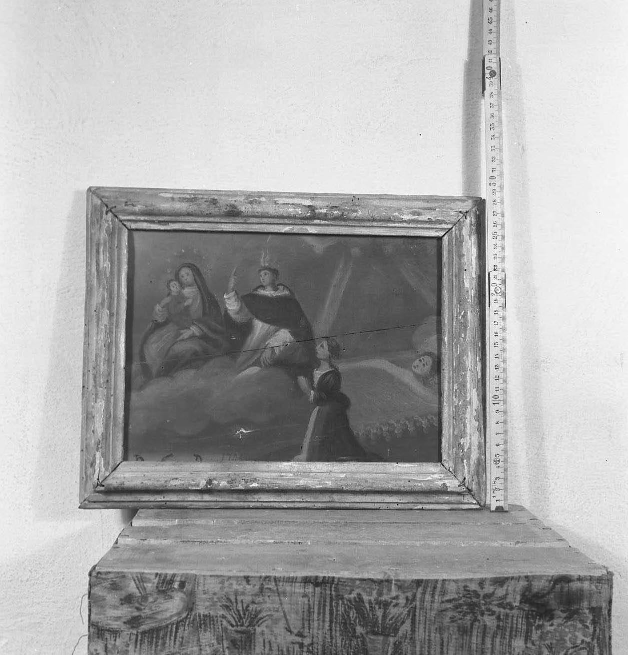 Madonna con Bambino/ miracolo della Madonna/ San Vincenzo Ferrer (ex voto) - ambito emiliano-romagnolo (sec. XVIII)