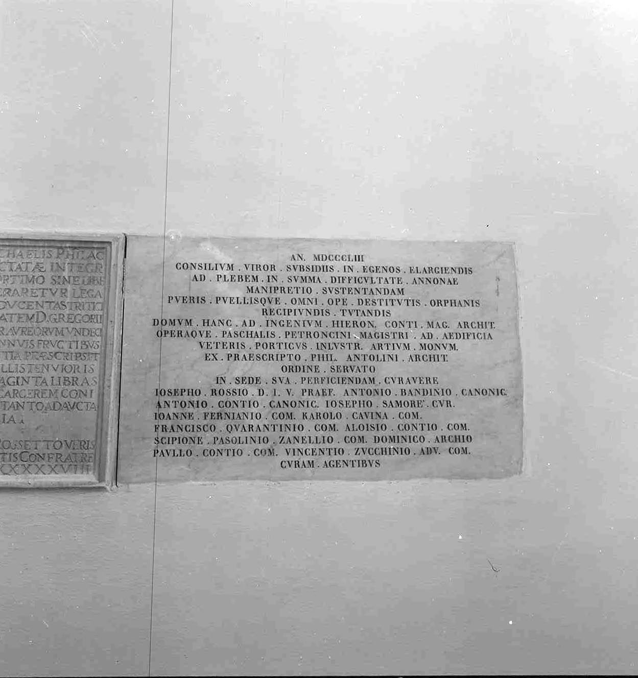 lapide documentaria - bottega romagnola (sec. XIX)