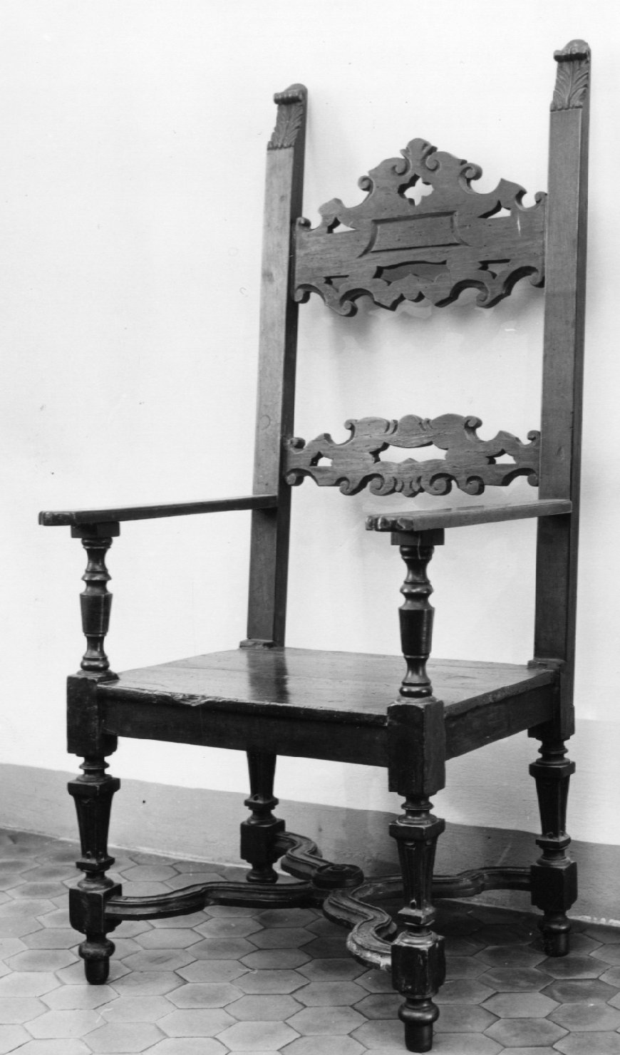 seggiolone - bottega faentina (inizio sec. XVIII)