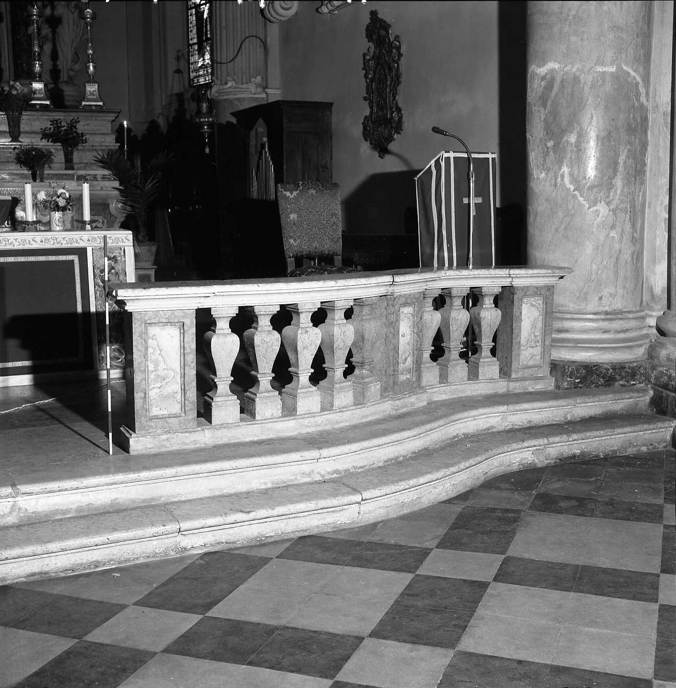 balaustrata di altare - bottega bolognese (seconda metà sec. XVIII)