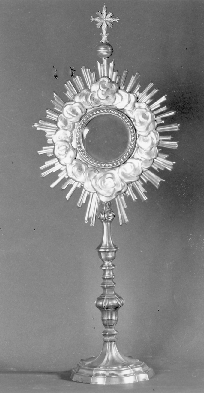 ostensorio - bottega romagnola (prima metà sec. XIX)