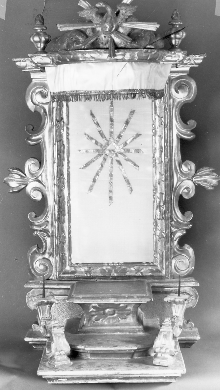 tronetto per esposizione eucaristica - bottega romagnola (seconda metà sec. XVIII)