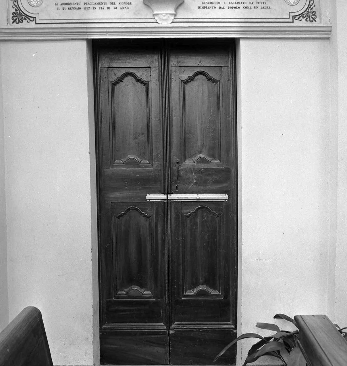 porta - a due battenti - bottega romagnola (sec. XVIII)