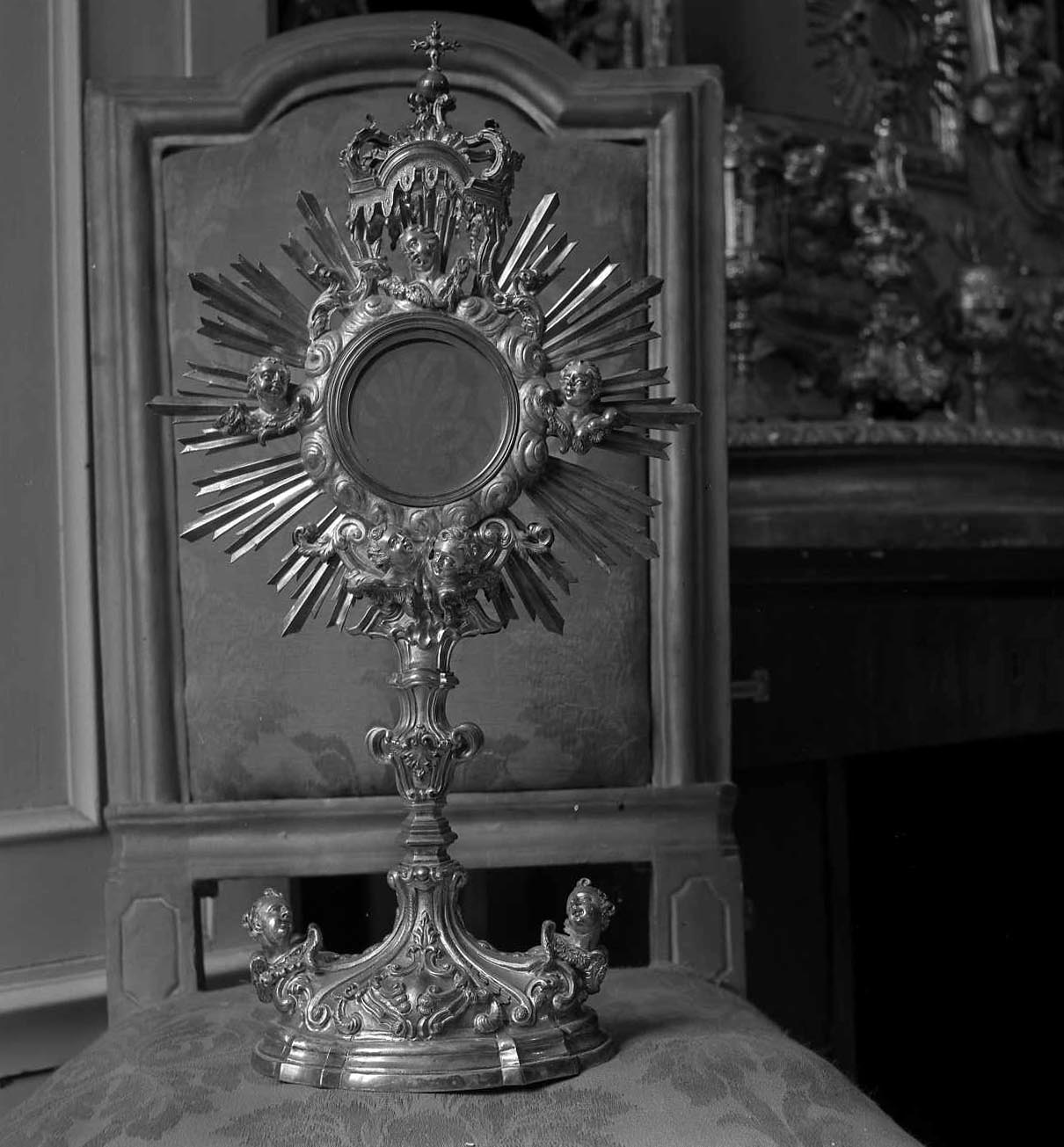 ostensorio - bottega romagnola (prima metà sec. XVIII)