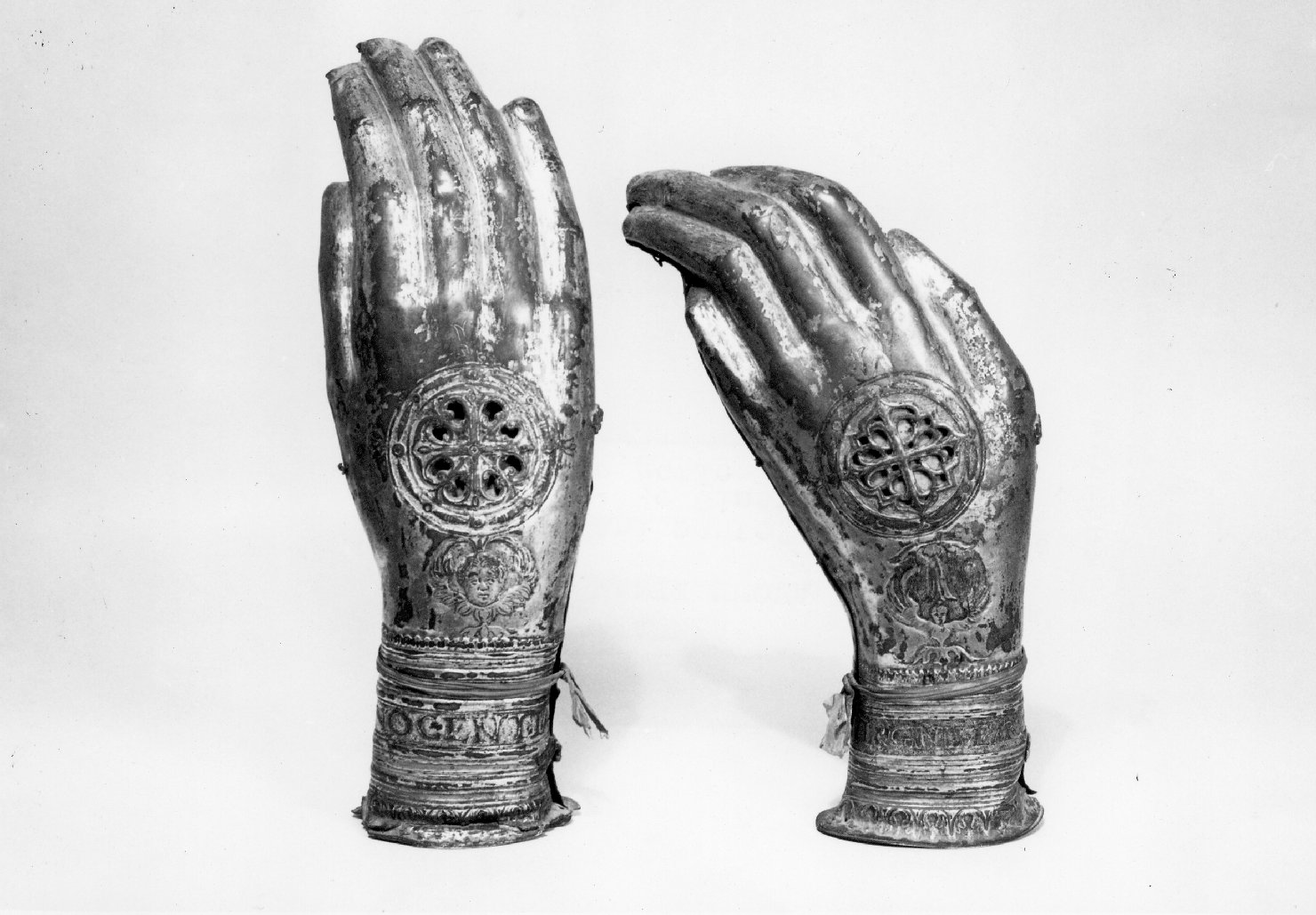 reliquiario antropomorfo - a mano - ambito emiliano-romagnolo (?) (sec. XV)