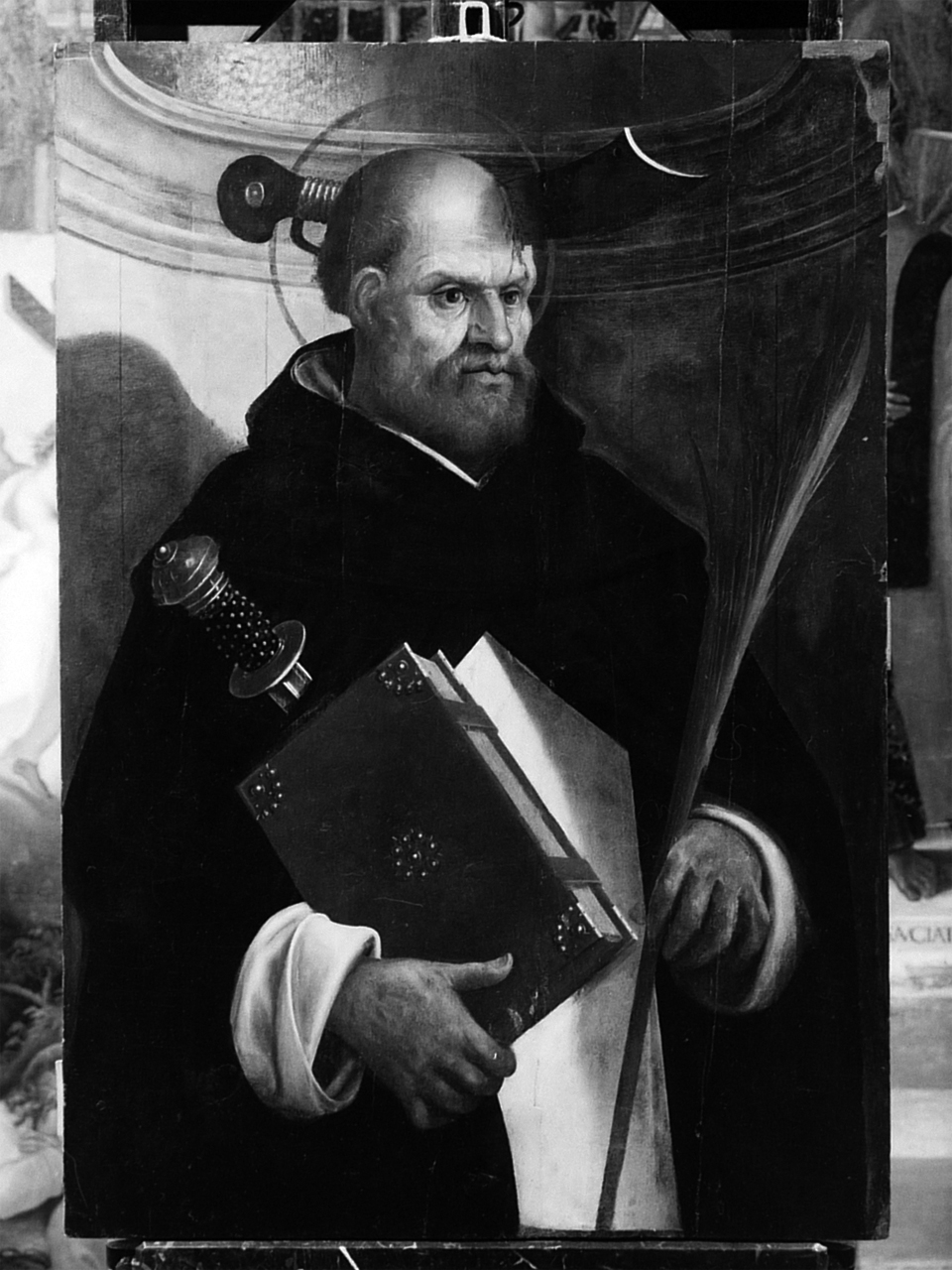 san Pietro martire (dipinto) di Borbone Jacopo (attribuito) (fine sec. XVI)