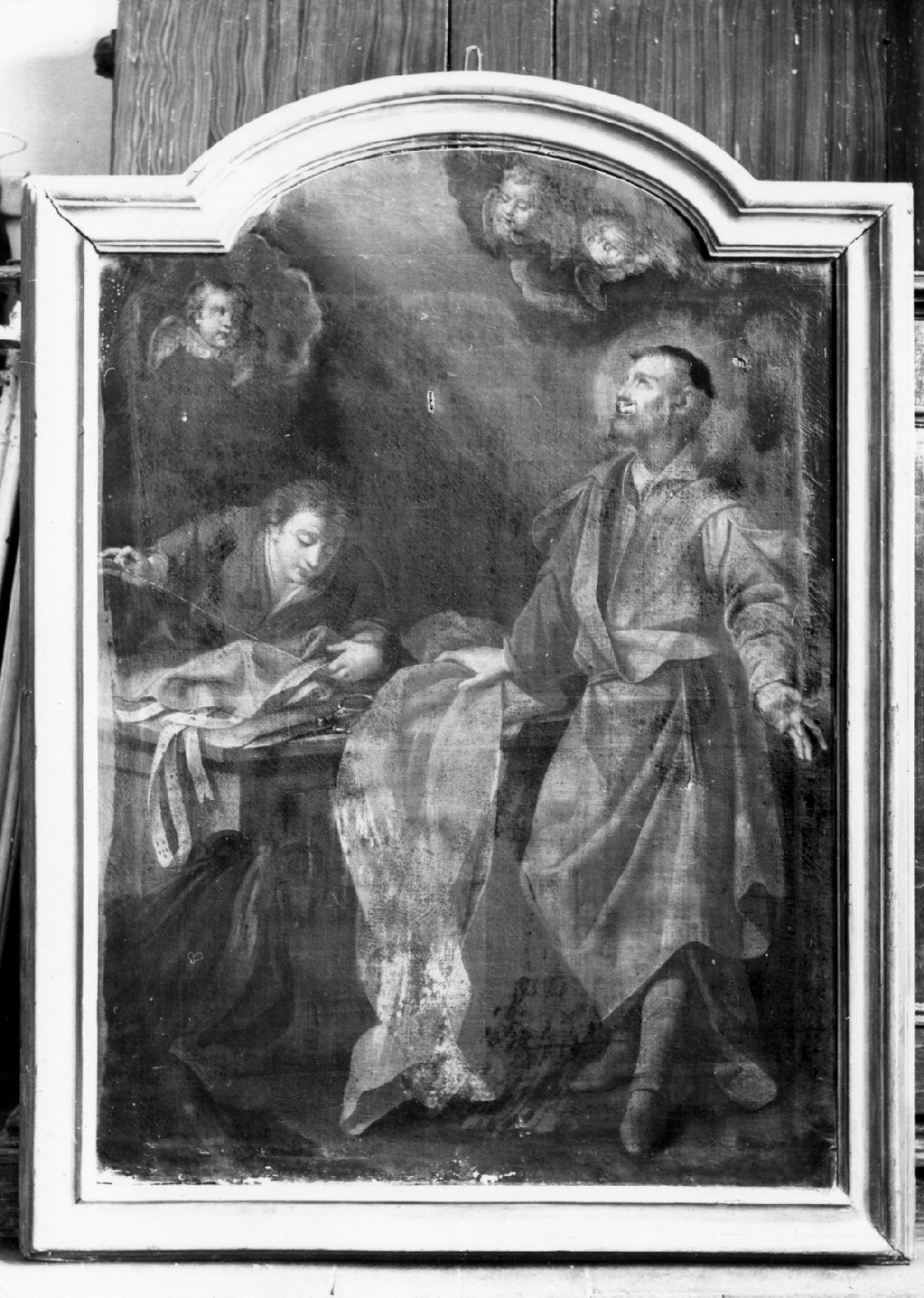 Sant'Omobono (dipinto) di Gottarelli Angelo (attribuito) (fine sec. XVIII)