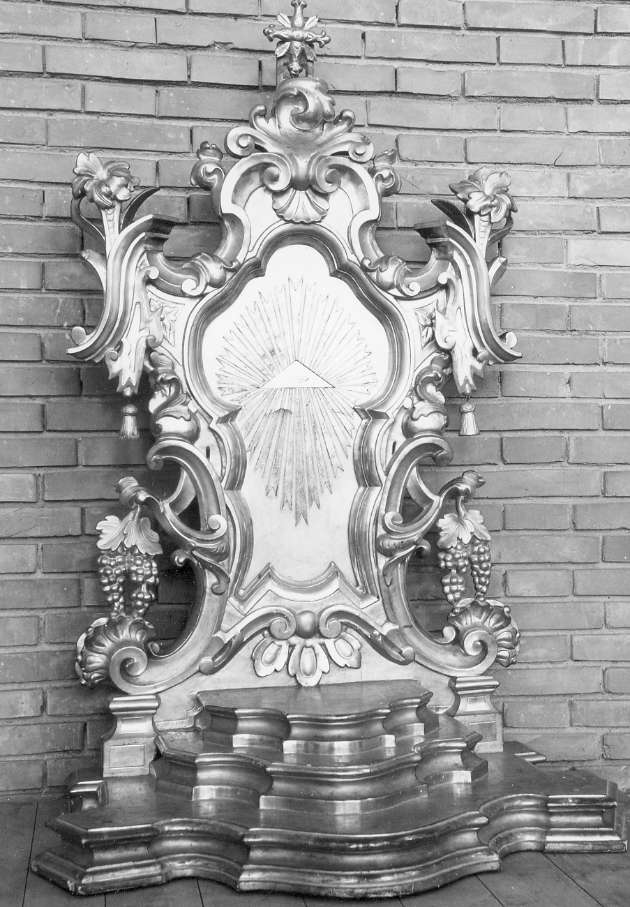 tronetto per esposizione eucaristica - bottega italiana (sec. XVIII)