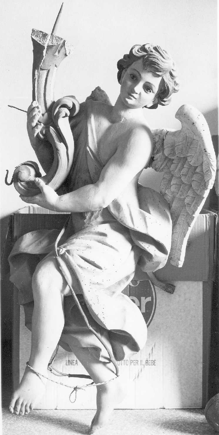 angelo reggitorcia (scultura) di Fabri Cesare (bottega) (fine/inizio secc. XVII/ XVIII)