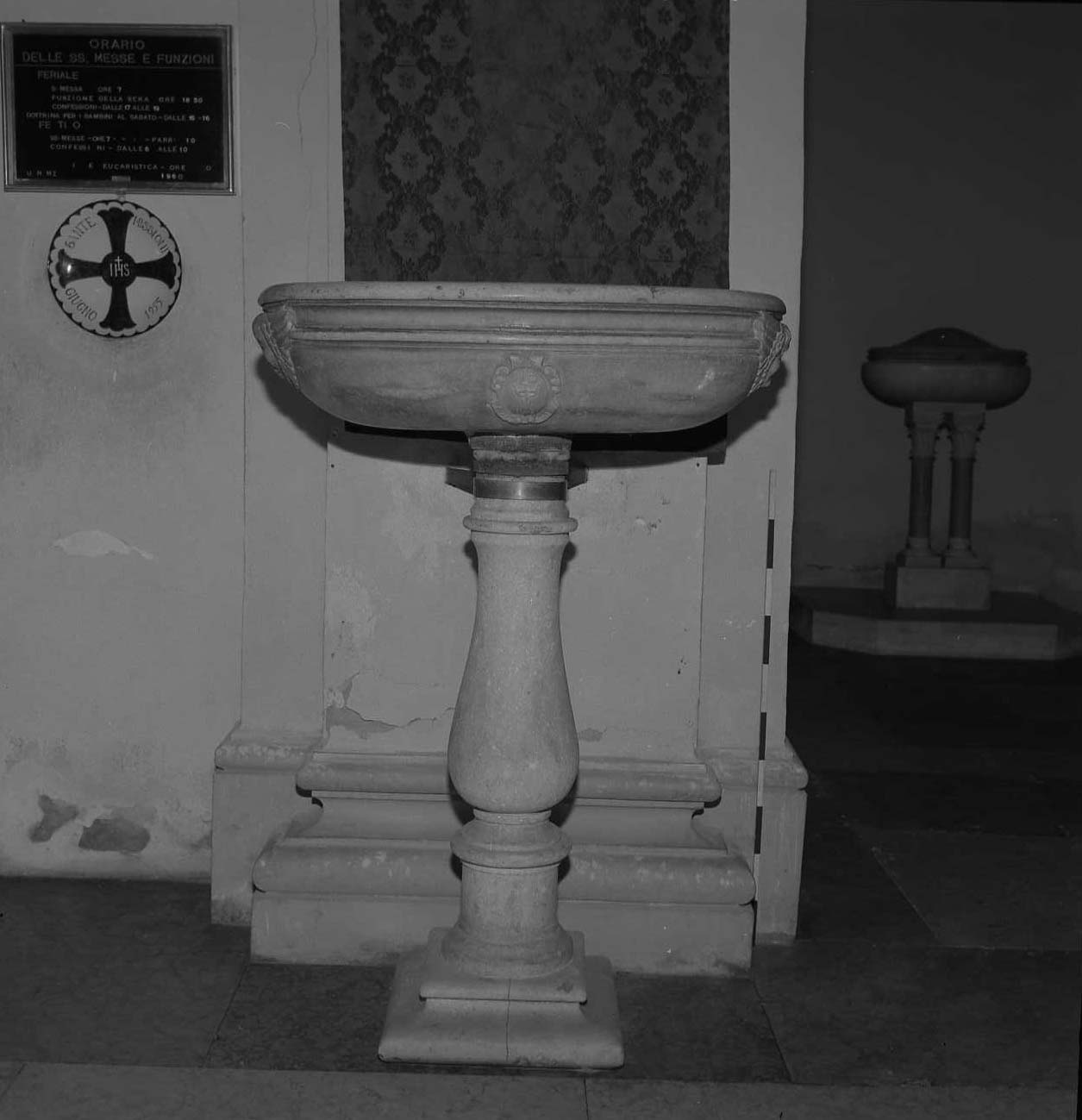 acquasantiera - bottega romagnola (sec. XVII)