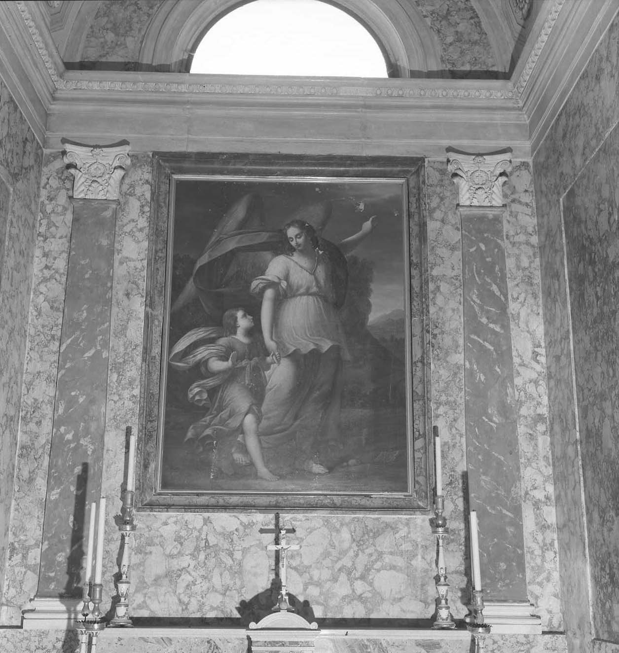 angelo custode (dipinto) di Lega Savino (sec. XIX)