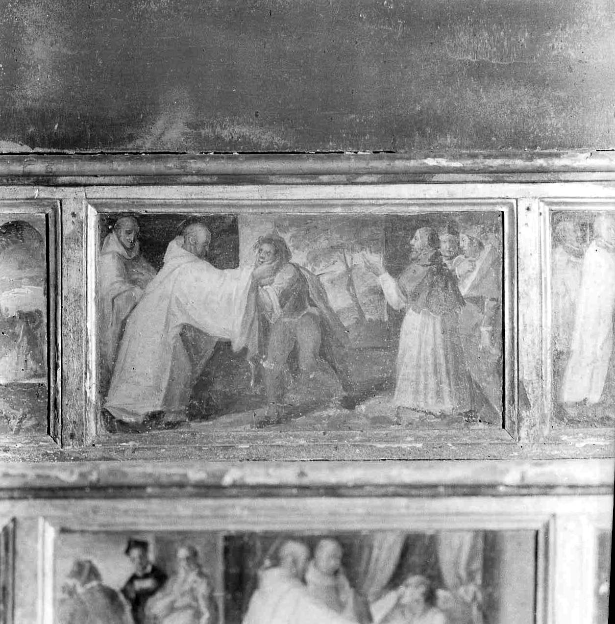 storie di San Bernardo di Chiaravalle, un miracolo (dipinto, elemento d'insieme) di Rocchetti Marcantonio (secc. XVI/ XVII)