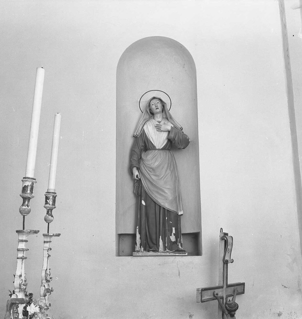 Santa Zita (statua) di Collina Giovanni detto Ballanti Graziani (bottega) (sec. XIX)