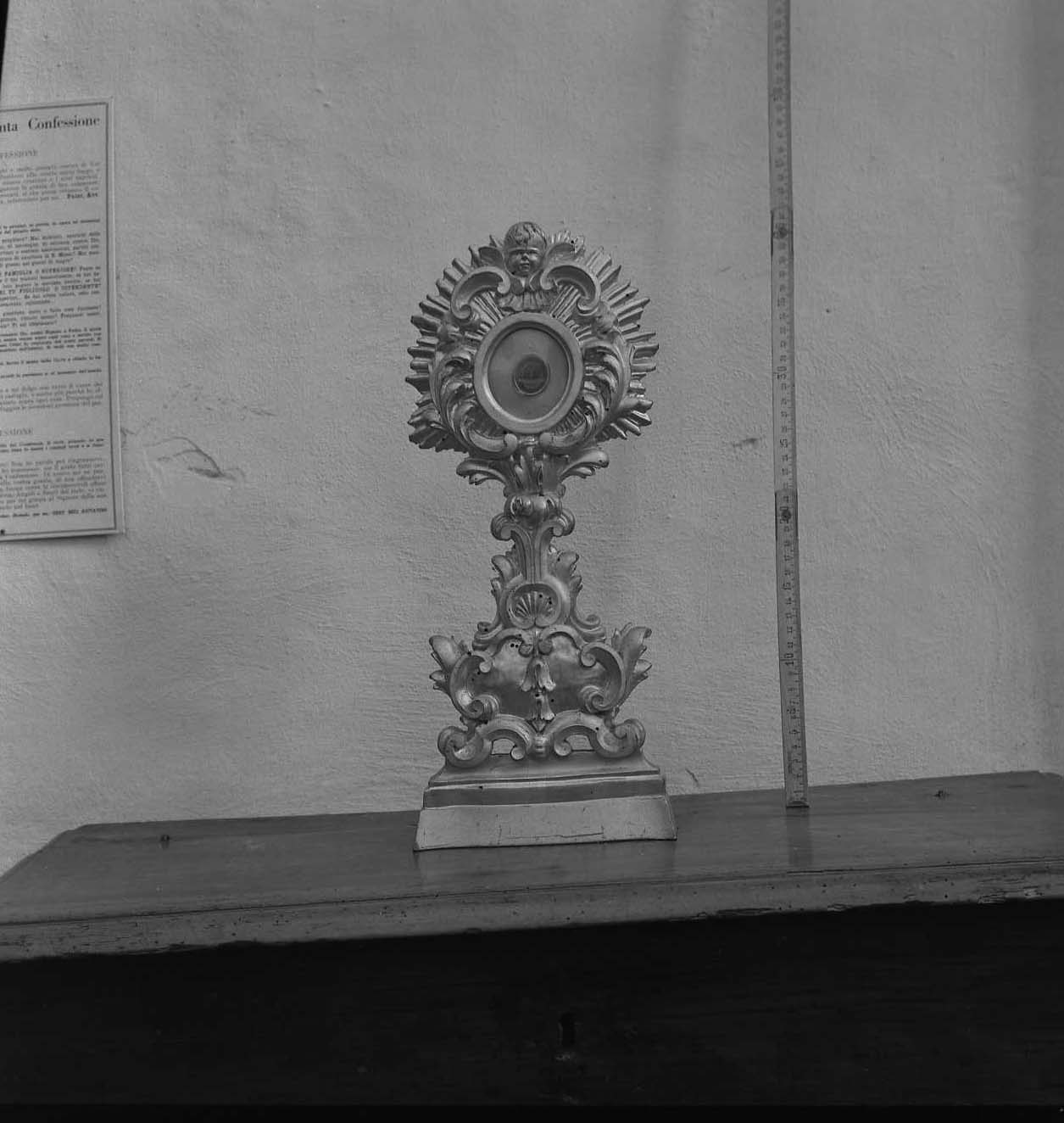 reliquiario - a ostensorio - bottega romagnola (sec. XVIII)