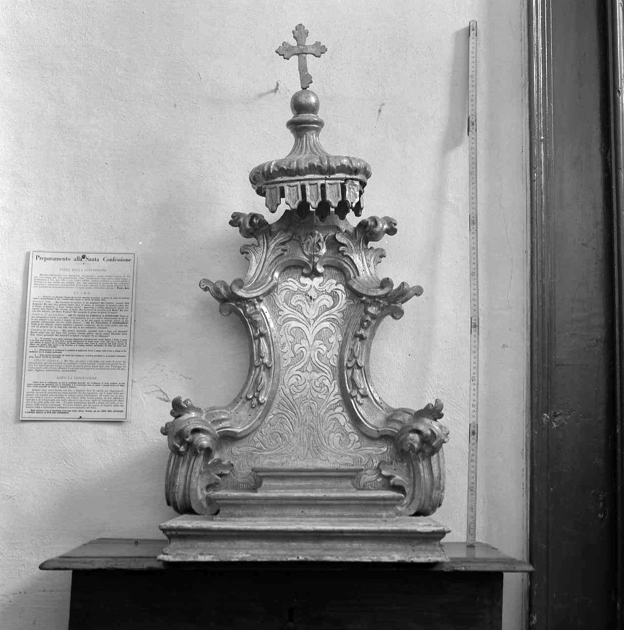 tronetto per esposizione eucaristica - bottega romagnola (sec. XVIII)