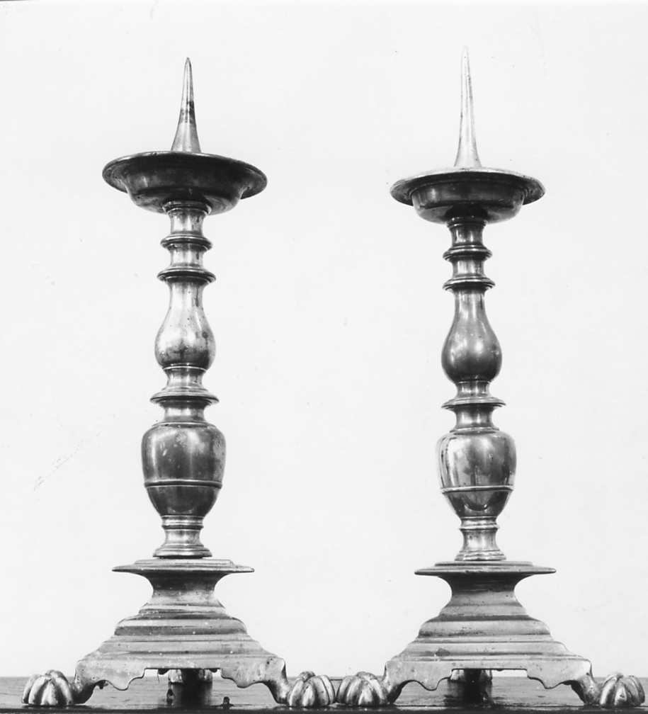 candeliere - bottega italiana (sec. XVII)