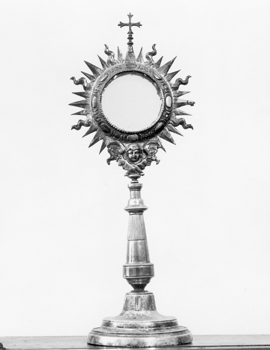 ostensorio - bottega italiana (sec. XVII, sec. XIX)