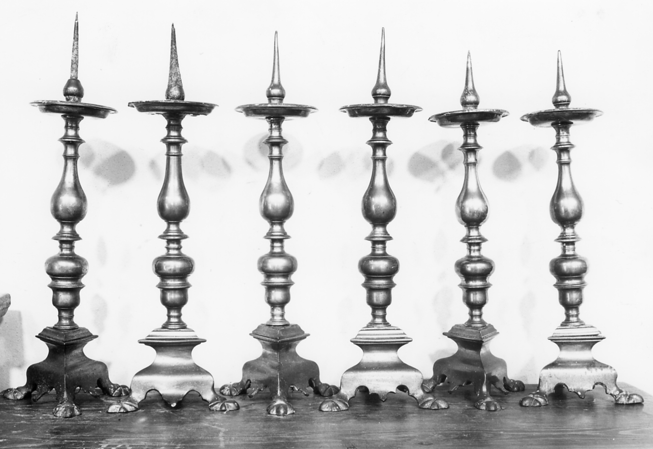 candeliere - bottega italiana (seconda metà sec. XVII)