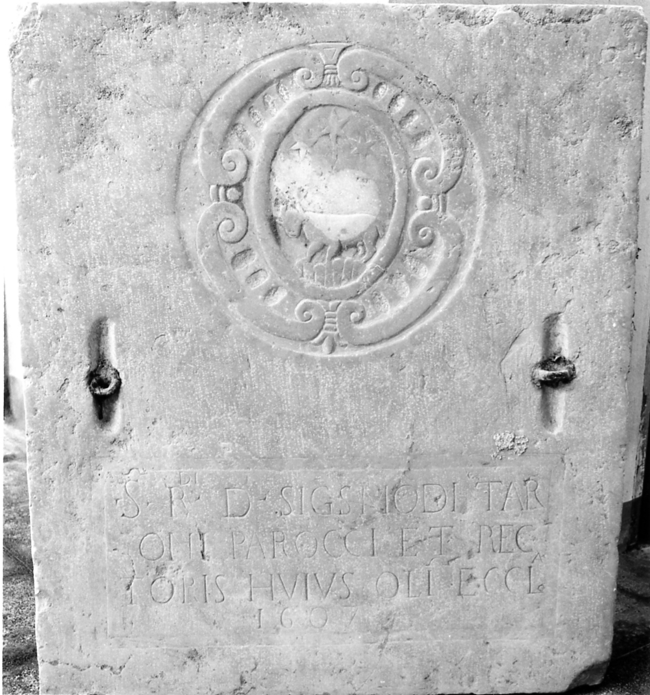 lapide tombale - bottega italiana (sec. XVII)