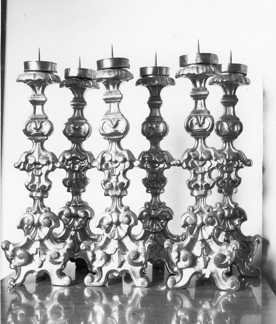 candeliere - bottega italiana (prima metà sec. XVIII)