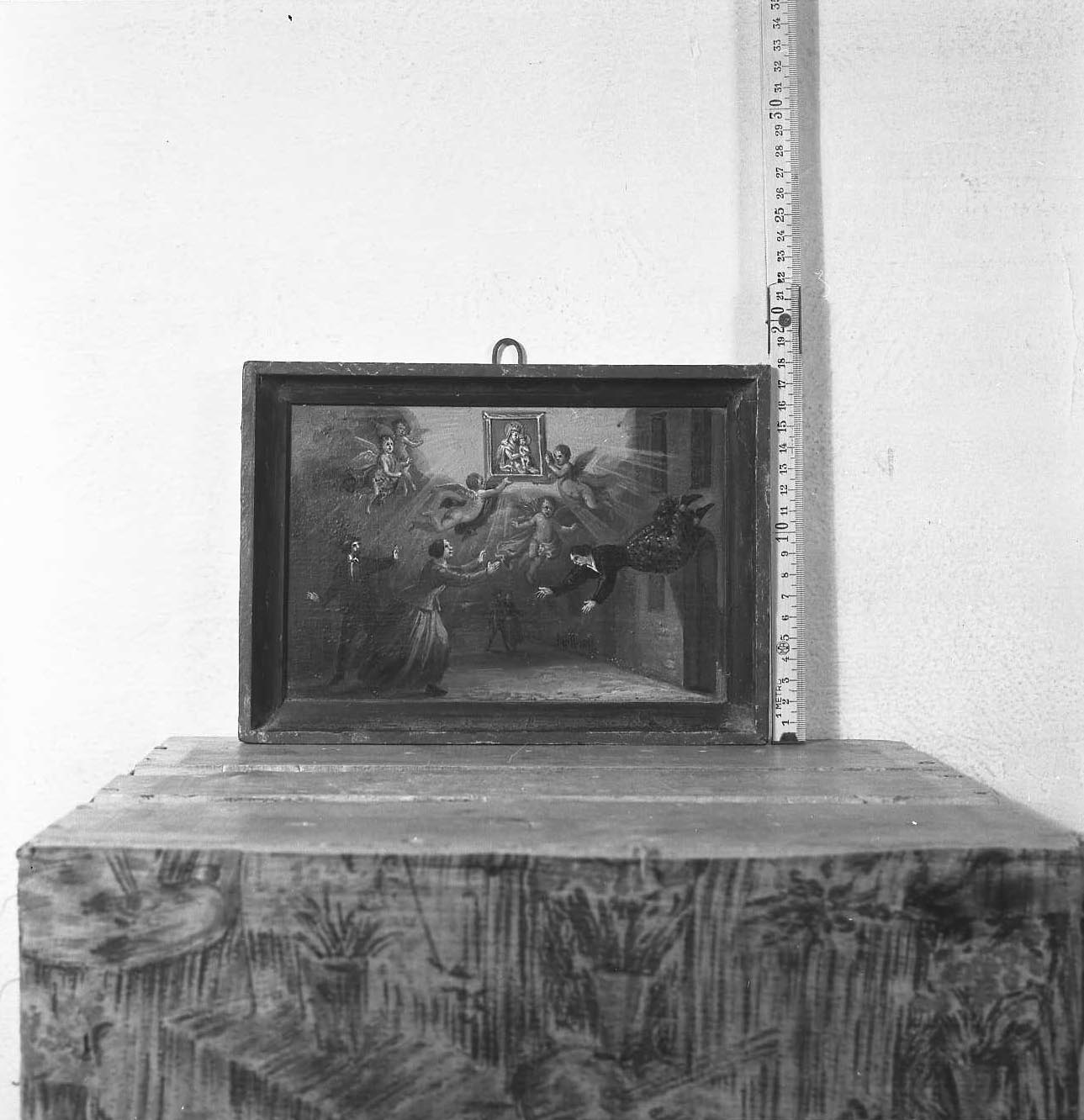 apparizione dell'immagine della Madonna del Molino (ex voto) di Bertazzoni Giovanni (?) (sec. XIX)