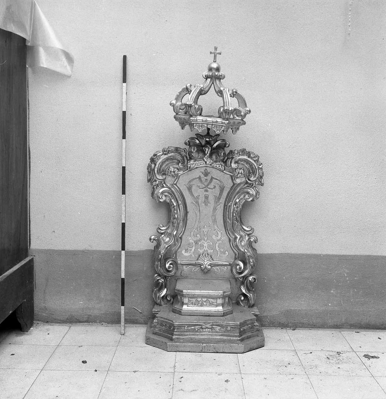 tronetto per esposizione eucaristica - bottega italiana (sec. XVIII)