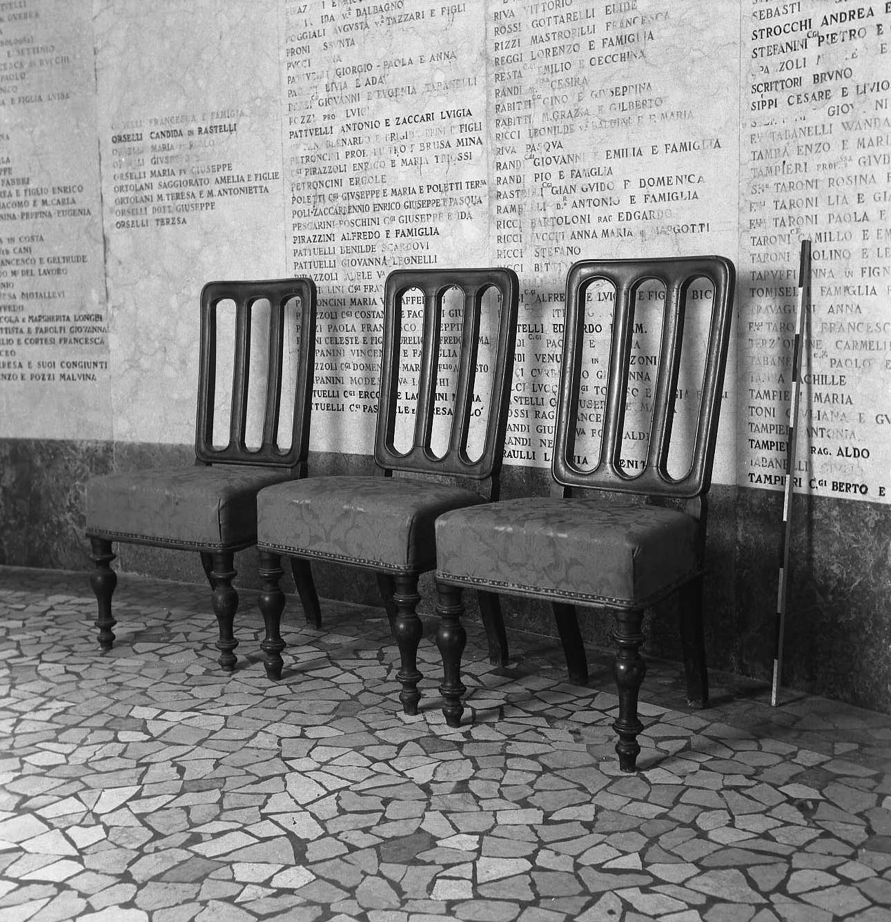 seggiola, serie - bottega italiana (metà sec. XIX)