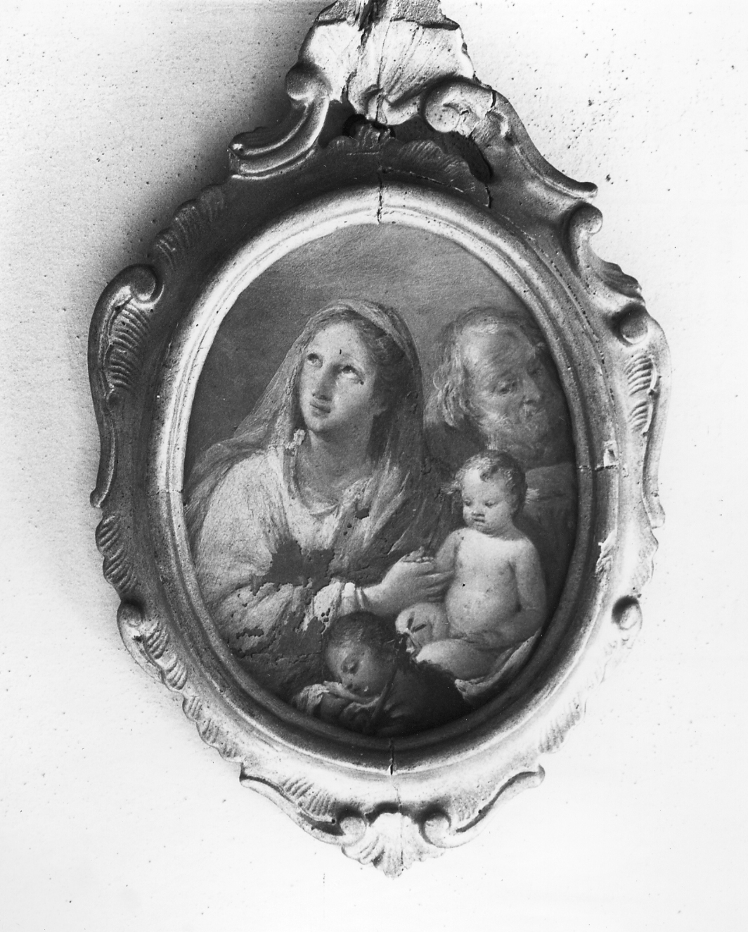 Sacra Famiglia con San Giovanni Battista bambino (dipinto) - scuola veneziana (seconda metà sec. XVIII)