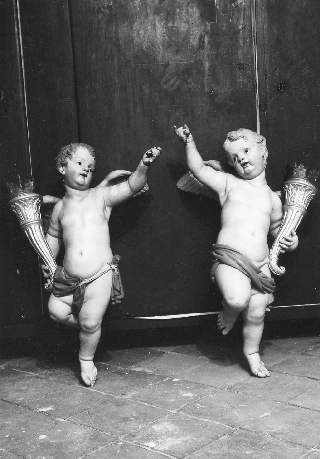 putto alato (scultura) di Collina Giovanni detto Ballanti Graziani (bottega) (fine/inizio secc. XVIII/ XIX)