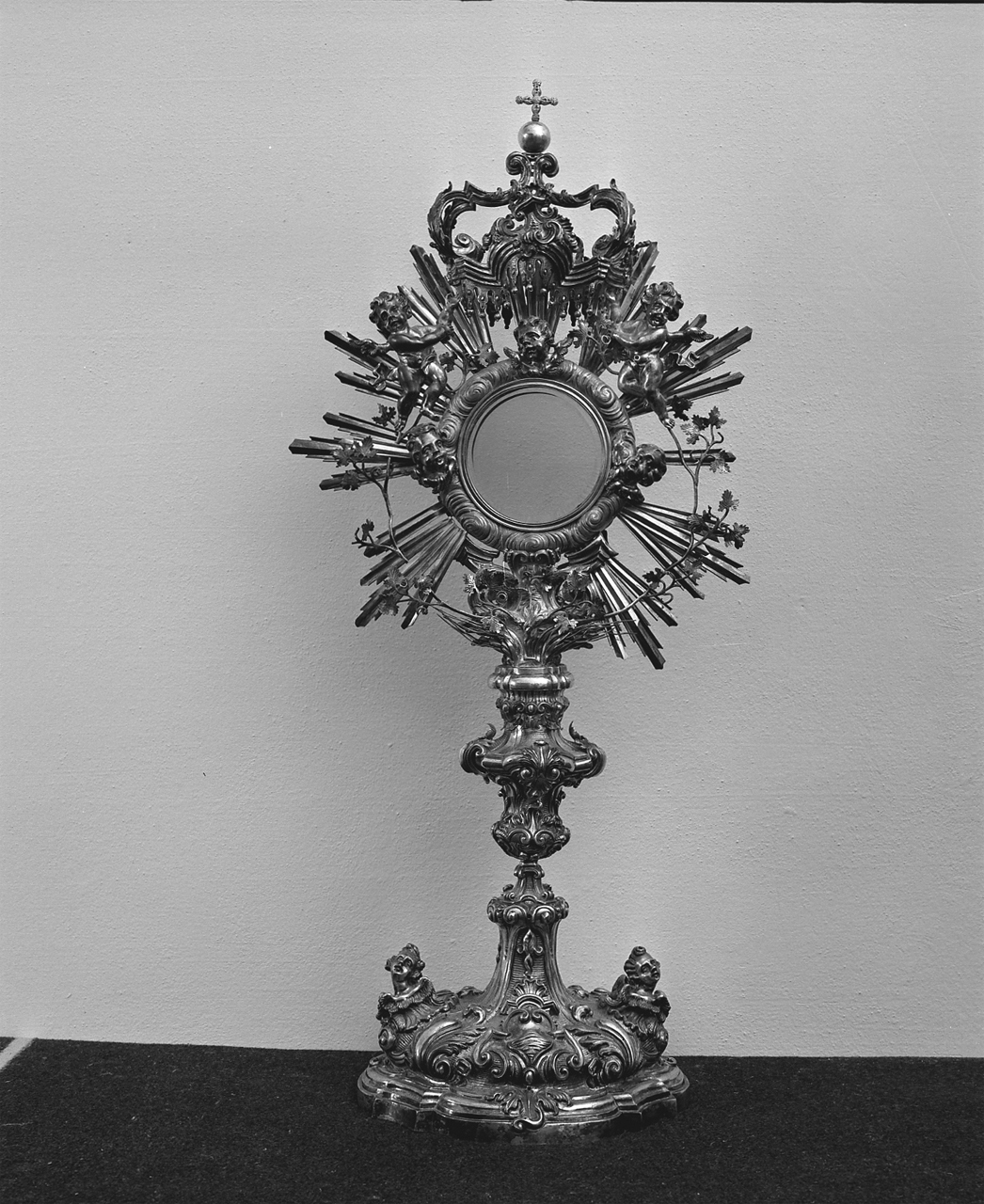 ostensorio - a raggiera - manifattura italiana (seconda metà sec. XVIII)