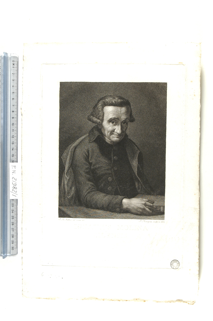 ritratto di Ignazio Molina (stampa) di Rosaspina Francesco, Frulli Giovan Battista (sec. XIX)