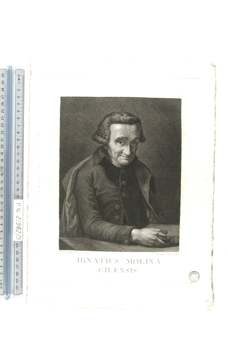 ritratto di Ignazio Molina (stampa) di Rosaspina Francesco, Frulli Giovan Battista (sec. XIX)