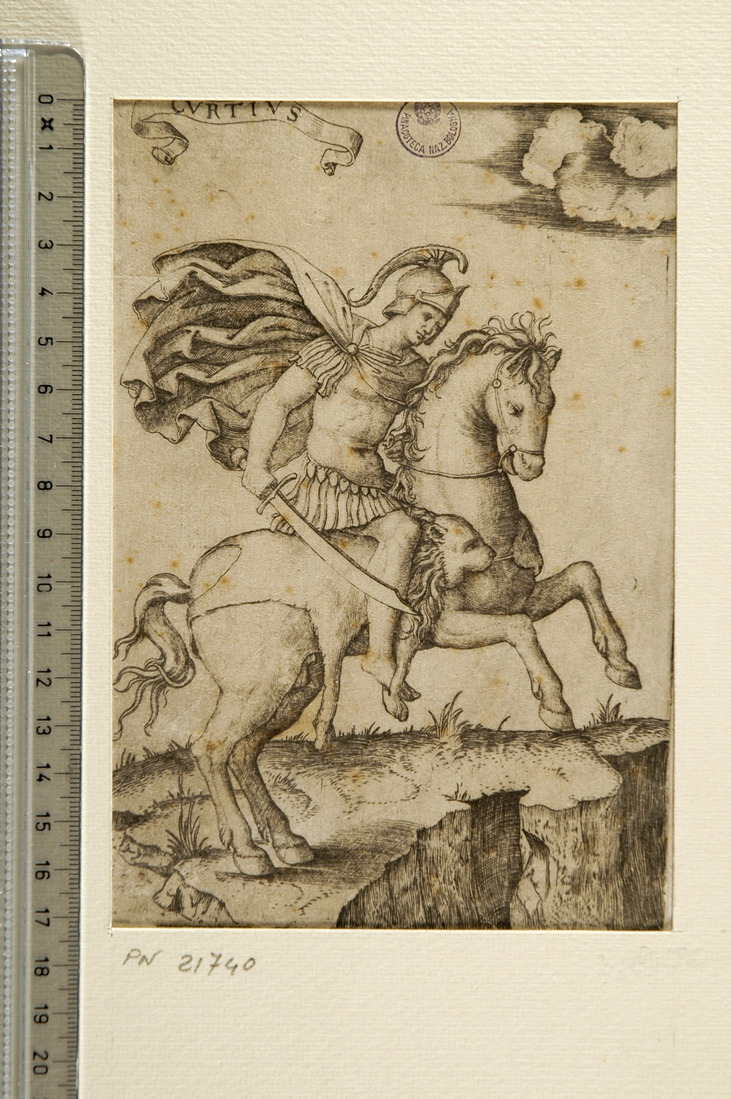 Curzio (stampa smarginata) di Raimondi Marcantonio (sec. XVI)