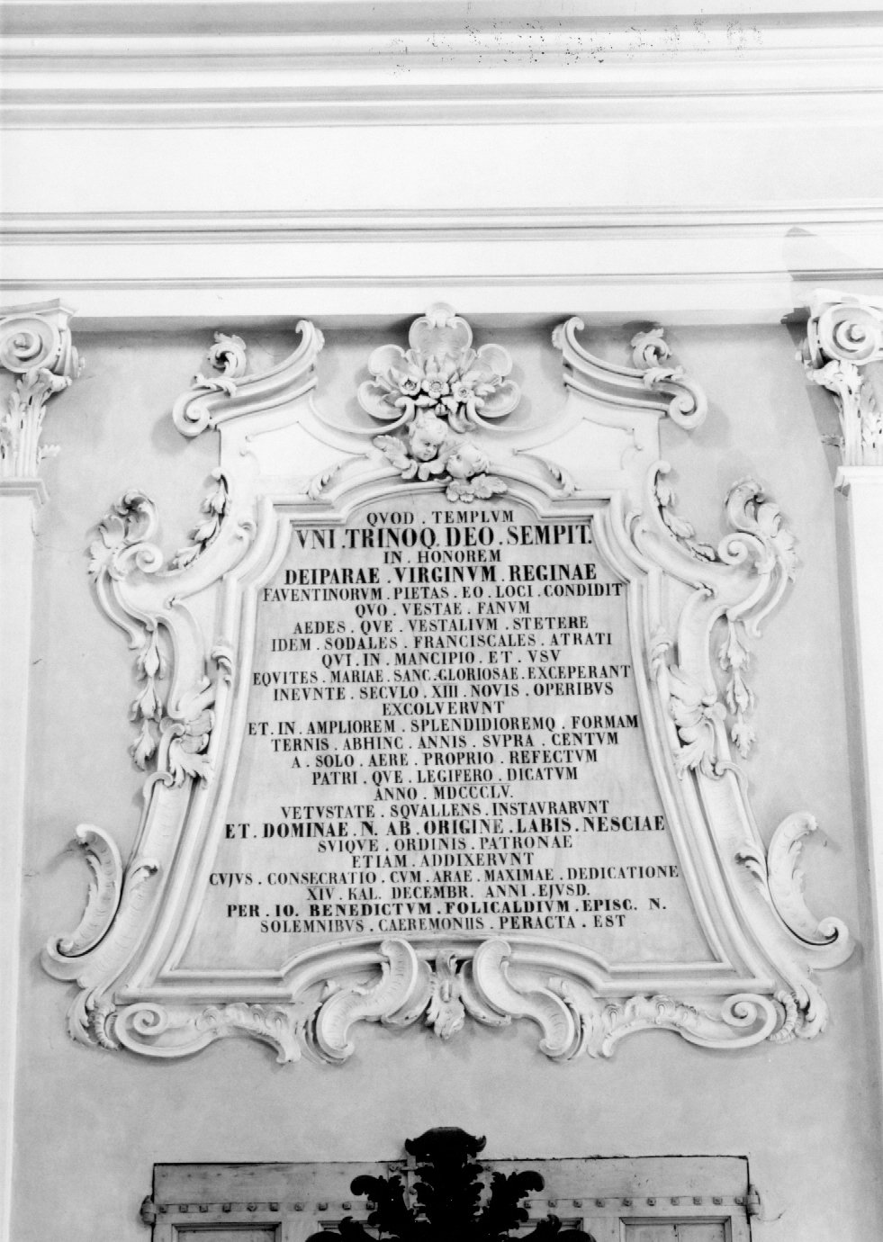 lapide celebrativa - manifattura emiliano-romagnola (sec. XIX)