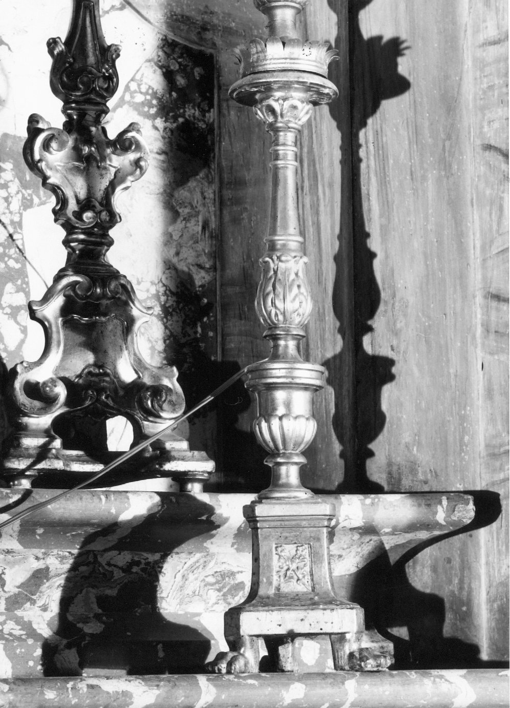 candeliere - manifattura romagnola (fine/inizio secc. XVIII/ XIX)