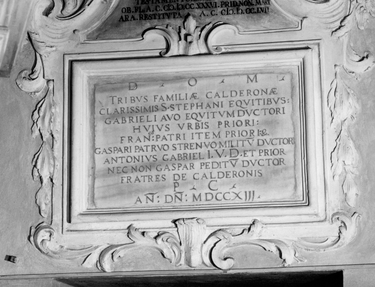 lapide celebrativa - ambito emiliano-romagnolo (sec. XVIII)