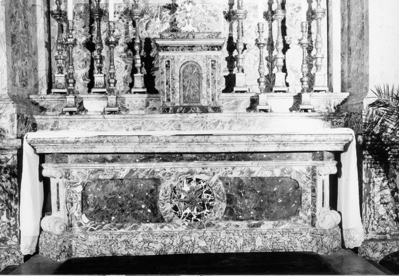 paliotto - a pannello piano di Della Quercia Ignazio, Della Quercia Cassiano (sec. XVIII)