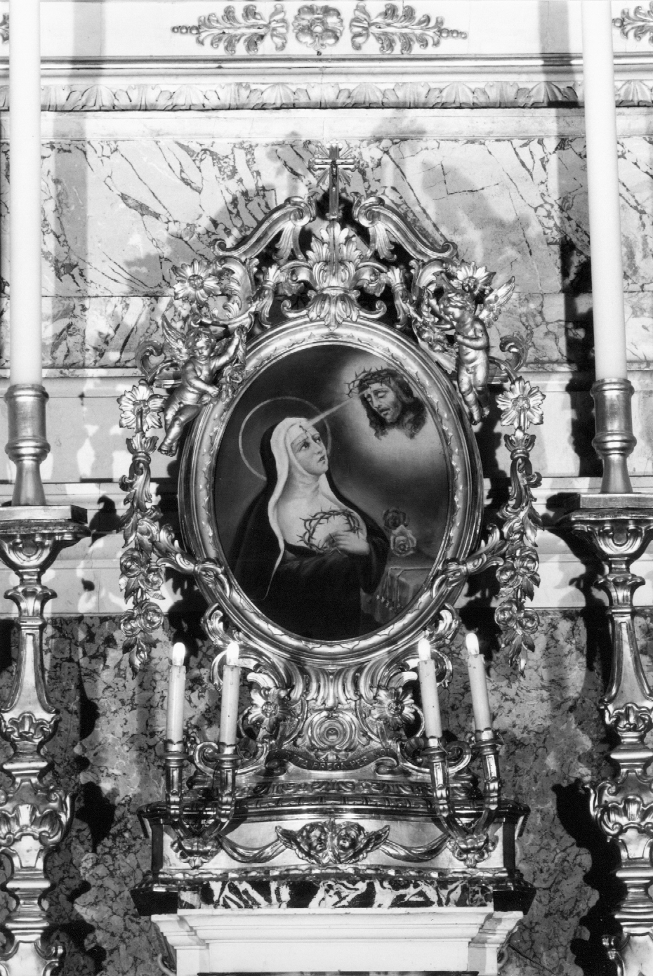 reliquiario - a tabella - ambito emiliano-romagnolo (sec. XVIII)