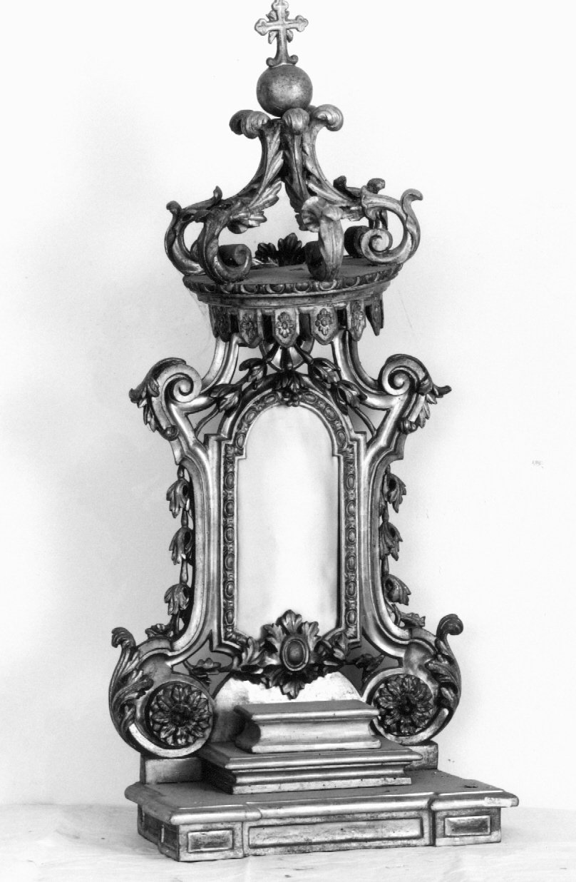 tronetto per esposizione eucaristica - manifattura emiliano-romagnola (fine/inizio secc. XVIII/ XIX)