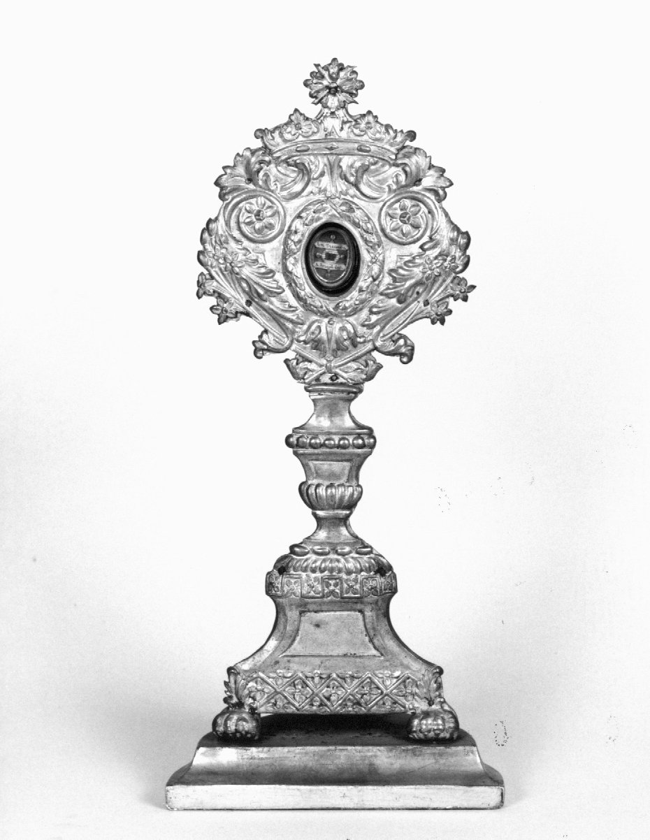 reliquiario - a ostensorio - ambito emiliano-romagnolo (sec. XIX)