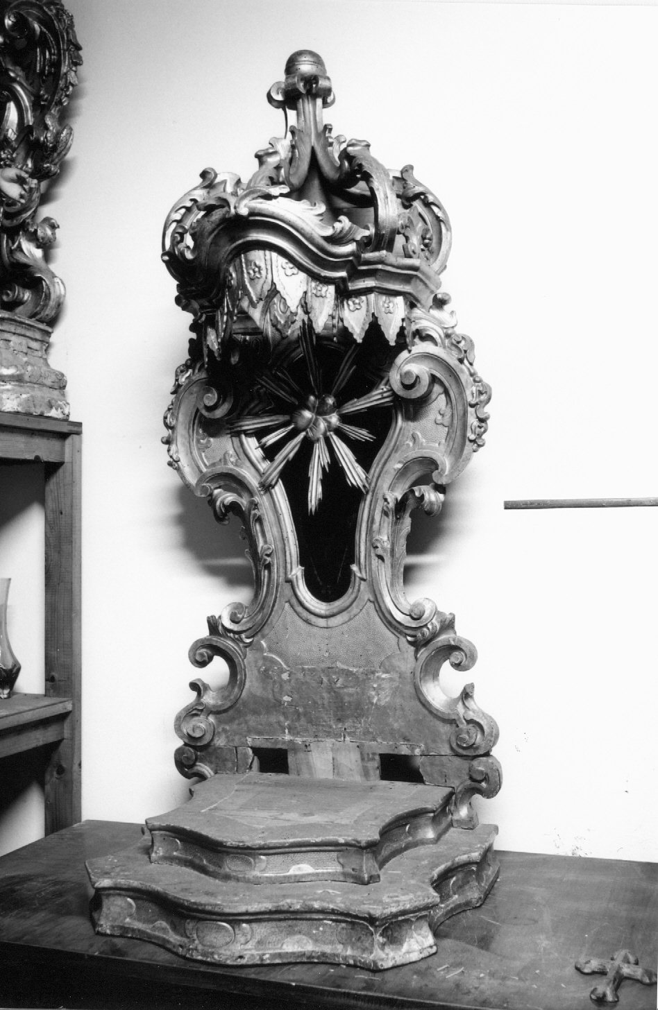 trono per esposizione eucaristica - ambito emiliano-romagnolo (sec. XVIII)