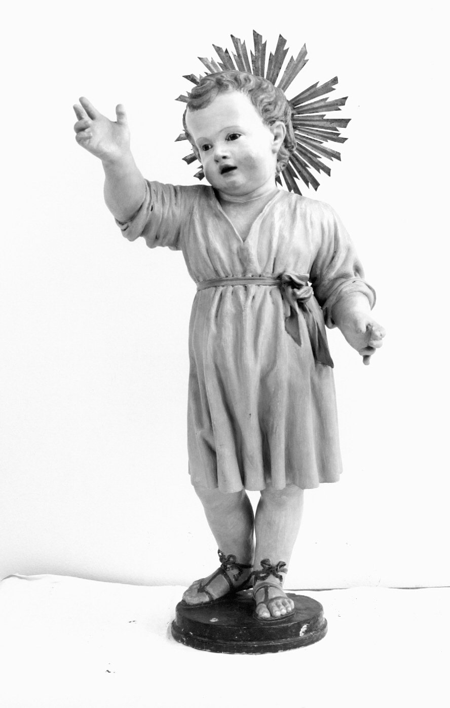 Gesù Bambino benedicente (statuetta devozionale) - ambito emiliano-romagnolo (sec. XIX)