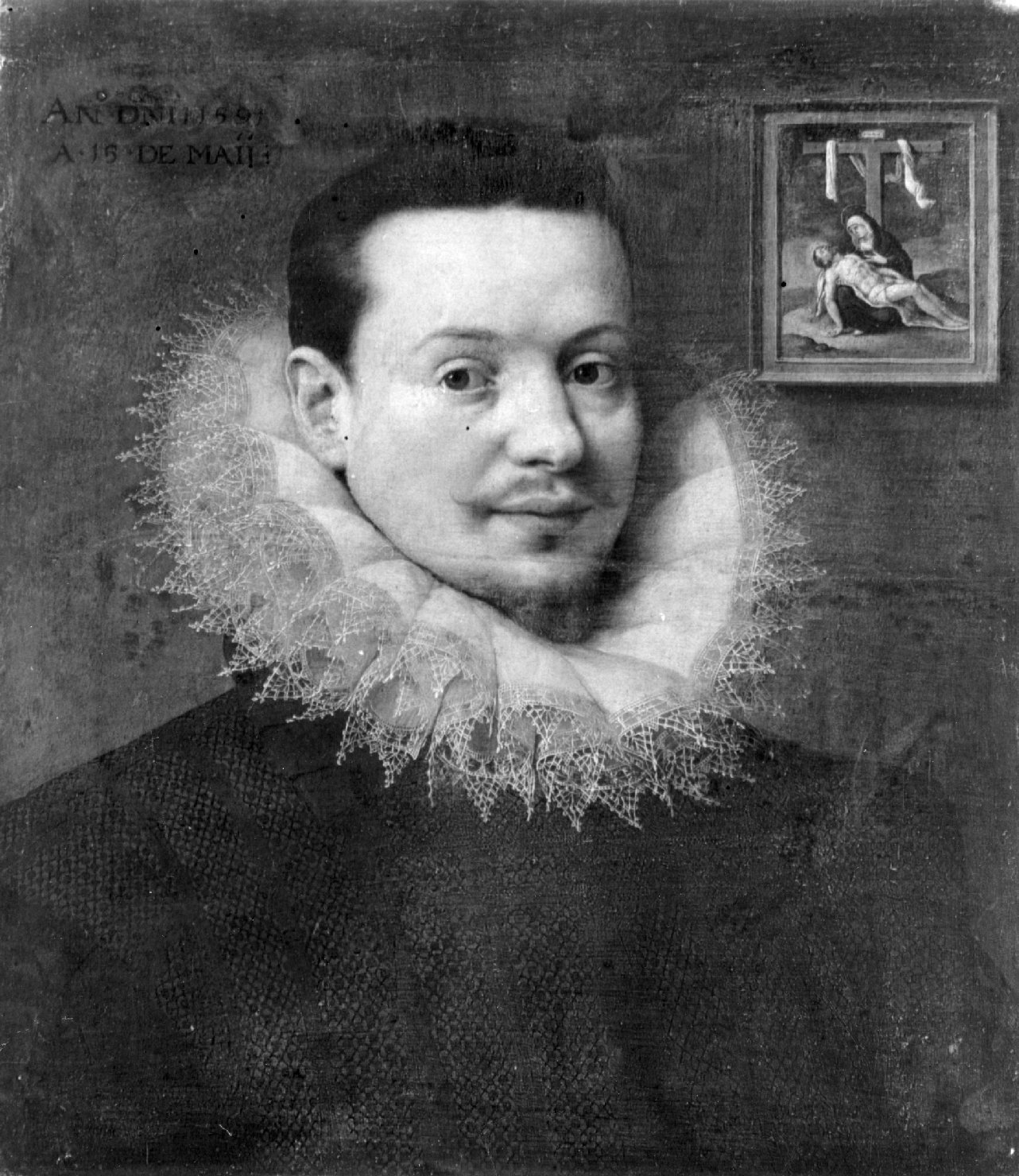 Ritratto di gentiluomo (dipinto) di Figino Giovanni Ambrogio (attribuito) (sec. XVI)