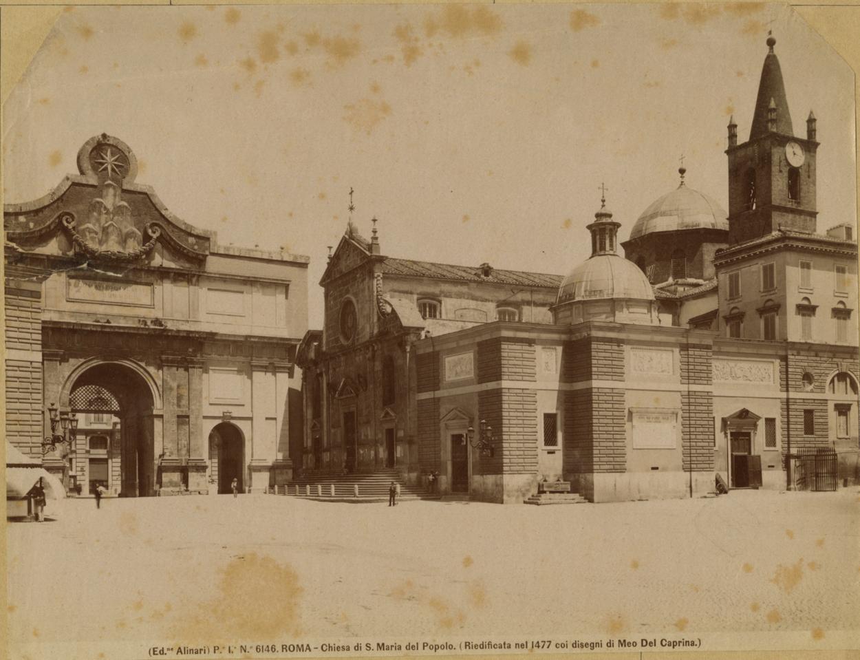 Roma - Chiese (positivo) di Giovannino de' Dolci, Meo del Caprina (attr), Fratelli Alinari (ditta) (XIX/ XX)