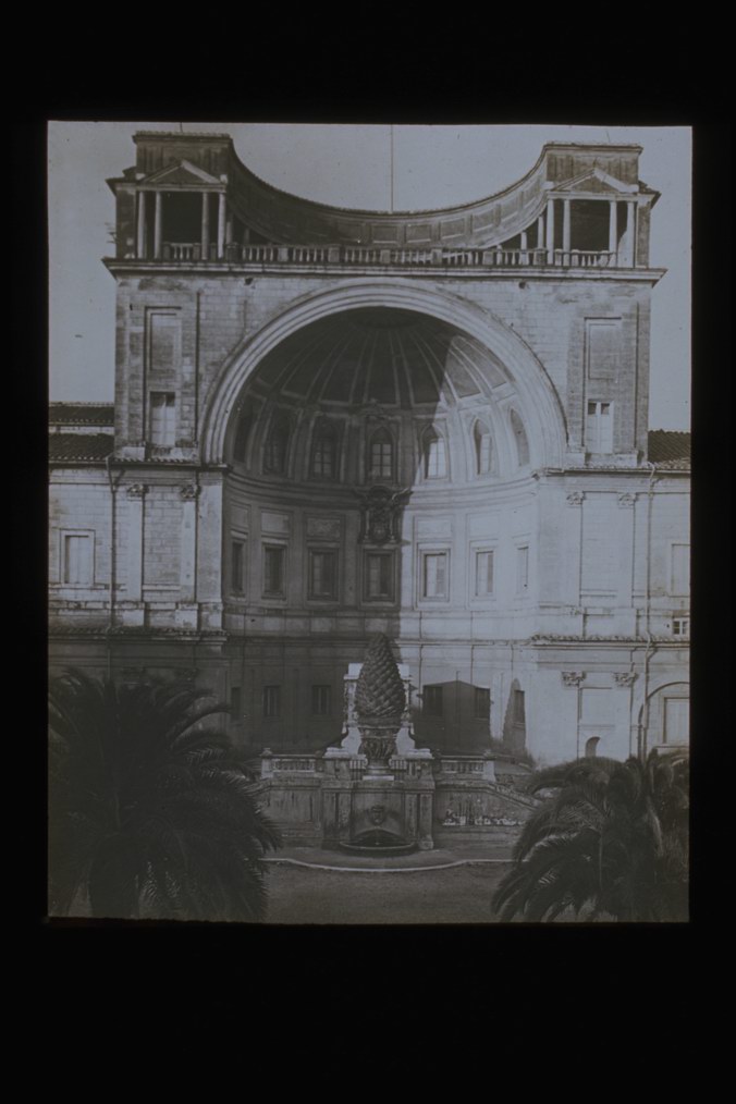 Bramante D./ Nicchia nel cortile del Belvedere/ Roma/ Città del Vaticano (diapositiva) di Bramante, Donato, Istituto Minerva (XX)