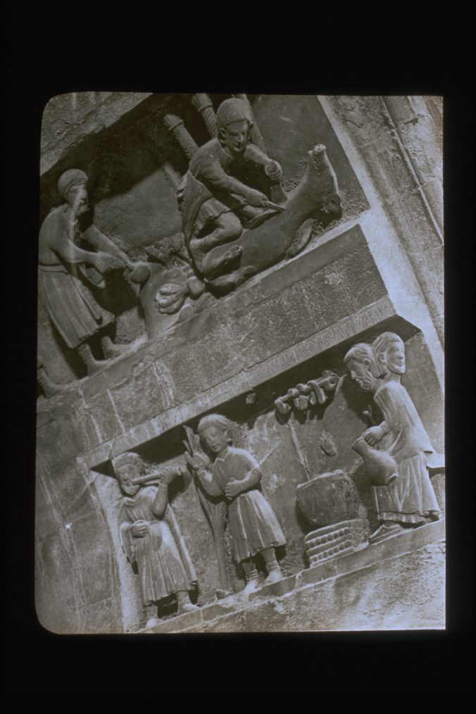 Scultura - Rilievi (diapositiva) di Croci, Felice (ditta) - ambito romanico (XX)