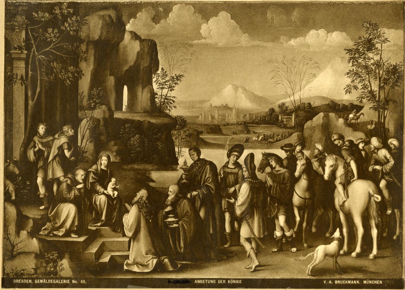 Adorazione dei Magi - Dipinti (positivo) di Francia, il, Anonimo (XIX/ XX)