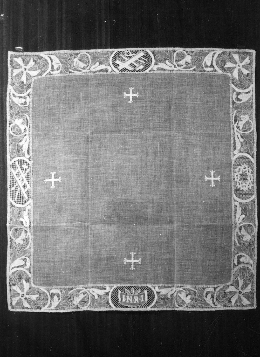 corporale - manifattura italiana (fine/inizio secc. XVIII/ XIX)