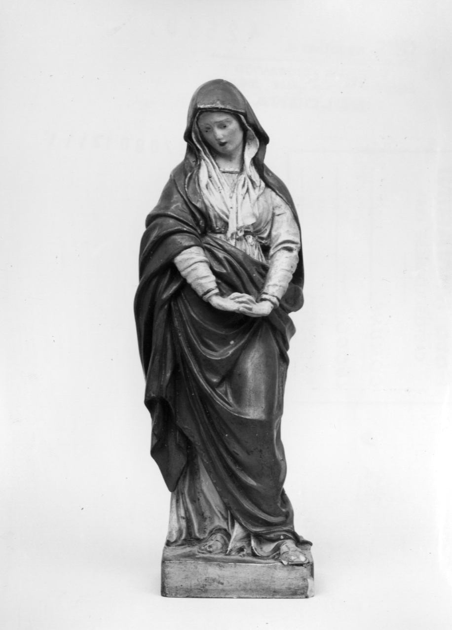 Madonna Addolorata (statuetta devozionale) di Ballanti Giovanni Battista detto Graziani (bottega) (sec. XIX)